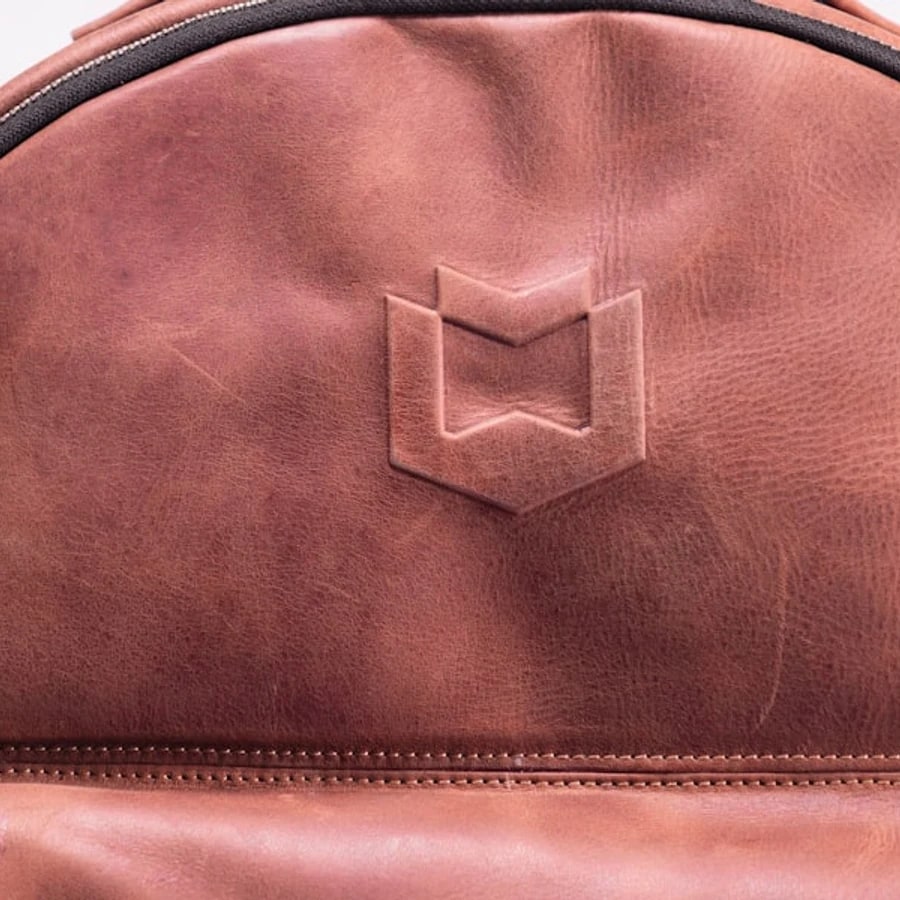 Cream structured handbag