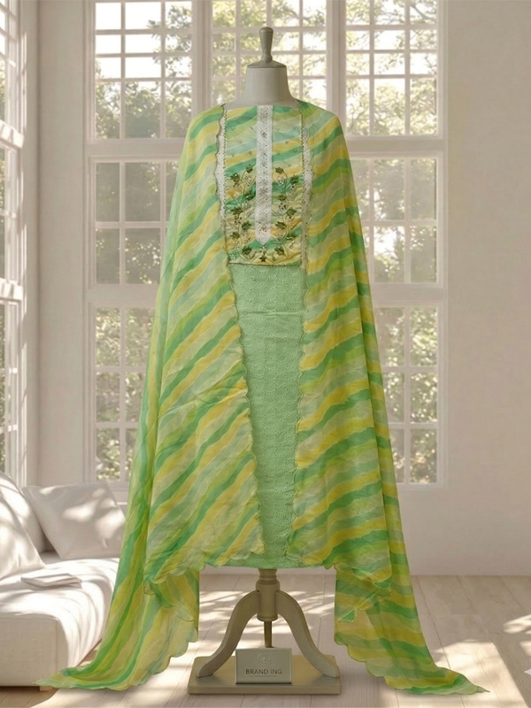 Green Striped Suit