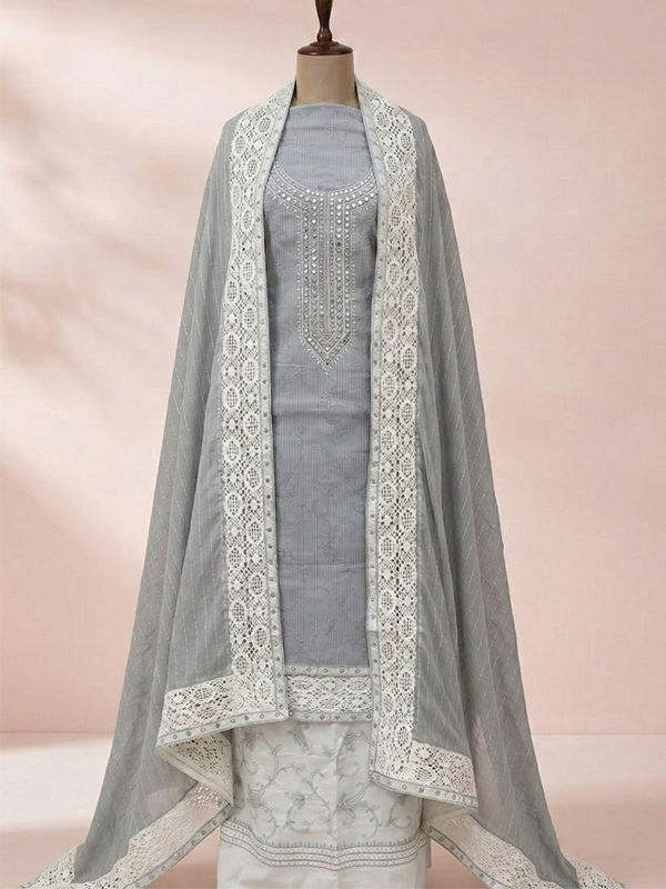 Pearl Grey Grace Suit